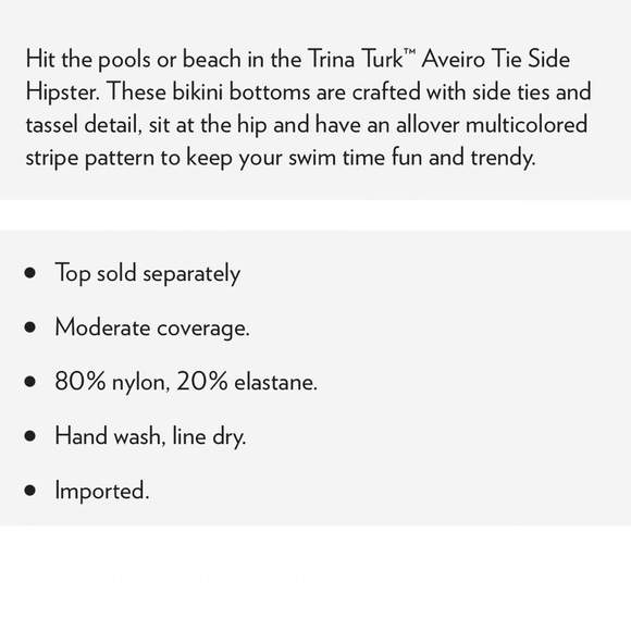 Trina Turk Aveira Side Tie Hipster - Picture 12 of 12